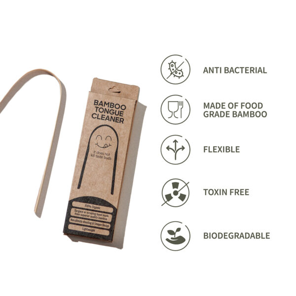 Bamboo Tongue Cleaner | For Oral Hygiene & Fresh Breath - Image 3