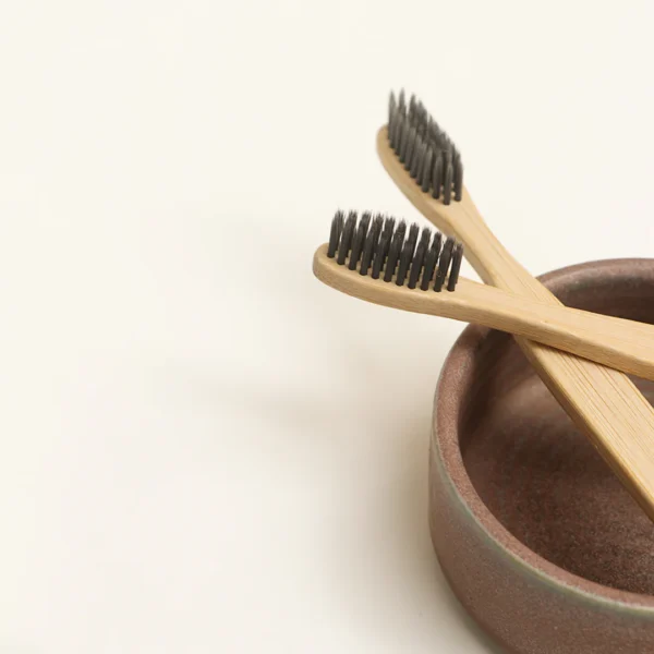 100% Biodegradable Bamboo Toothbrush with Soft Charcoal-activated Bristles - For Adults - Image 3