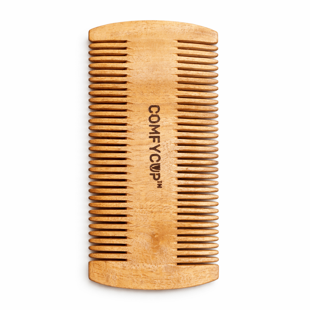 Comfycup Double-Sided Neem Wooden Comb